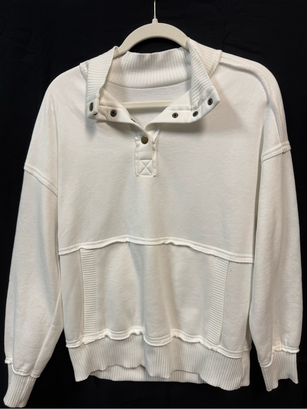 Women’s Snap-Button Pullover Sweater